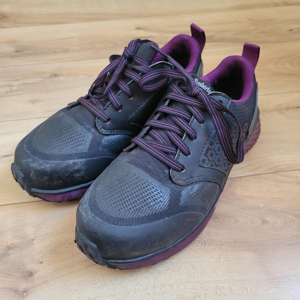 Timberland PRO Womens Reaxion Black/Purple Safety Shoes Size 6